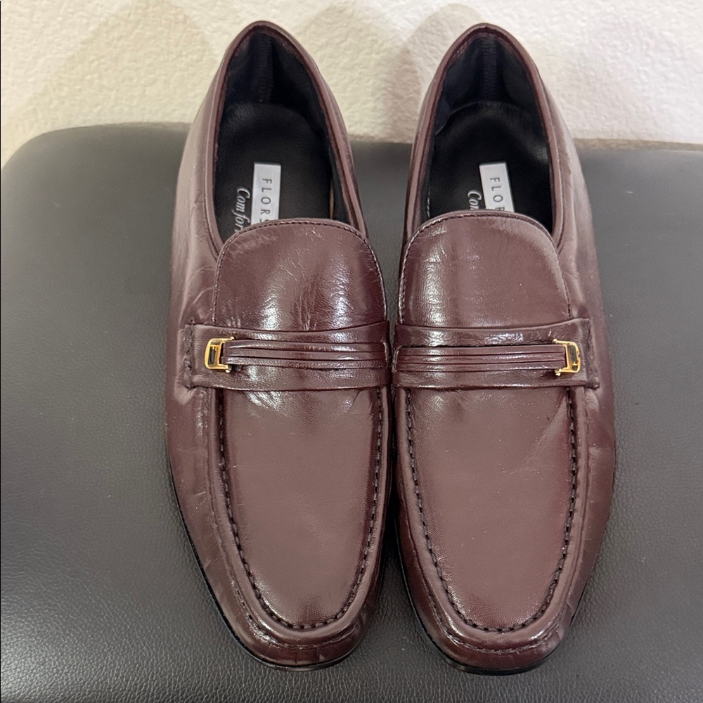Florsheim Men's Brown Leather Loafers Size 8e